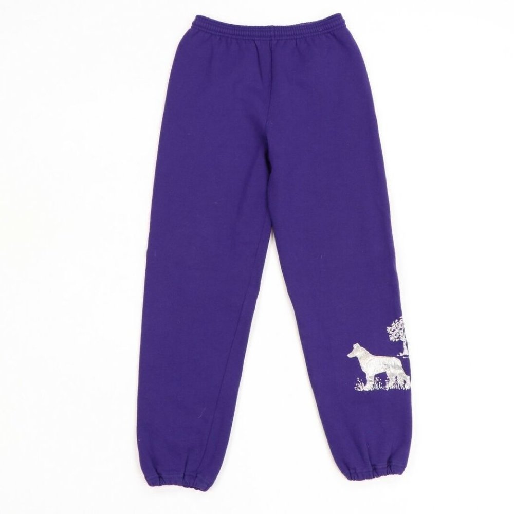 Vtg Streetwear Glitter Dog Sweatpants Joggers